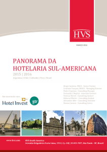 panorama da hotelaria sul-americana