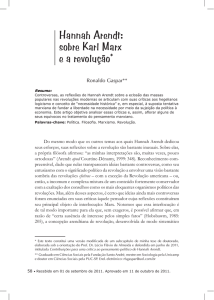 sobre Karl Marx e a revolução Ronaldo Gaspar - PUC-SP