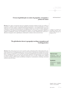 O tema da globalização no ensino da geografia: concepções e