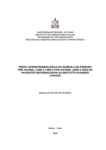 perfil soroepidemiológico da rubéola no período pré