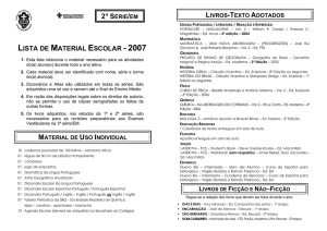 lista de material escolar - 2007