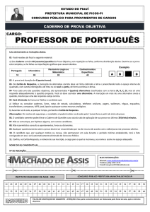 professor de português - Instituto Machado de Assis