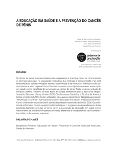 A EDUCAÇÃO EM SAÚDE E A PREVENÇÃO DO CANCÊR DE PÊNIS