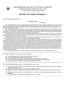 Questões de Língua Portuguesa
