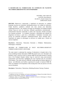 O SIGNIFICADO DA TUBERCULOSE NO COTIDIANO DO