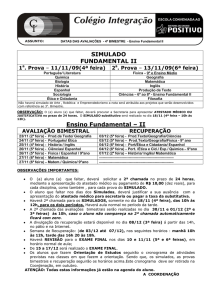 SIMULADO FUNDAMENTAL II Ensino Fundamental – II