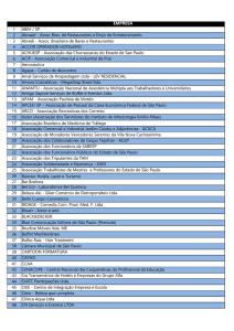 EMPRESA 1 ABIH / SP 2 Abrasel - Assoc Bras. de