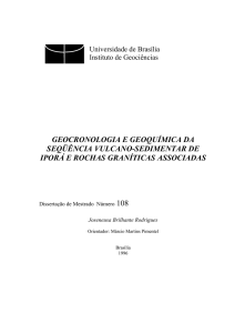 geocronologia e geoquímica da seqüência vulcano