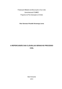 a repercussão das cláusulas gerais no processo civil