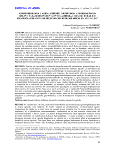 Geomorfologia e meio ambiente - Revistas da Faculdade de