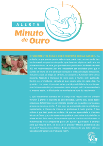 Alerta Minuto de Ouro - Sociedade Brasileira de Pediatria