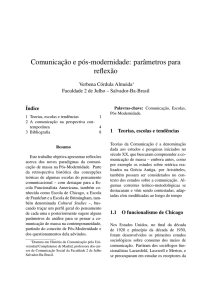 Comunicação e pós-modernidade: parâmetros para - BOCC