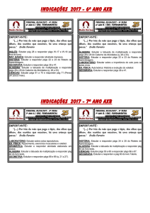 6º ao 9º Ano - Colégio Madre Savina