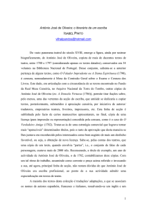 1 António José de Oliveira: o itinerário de um escriba vilhalpandos