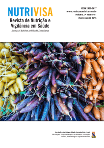 Revista de Nutrição e Vigilância em Saúde NUTRIVISA Journal of