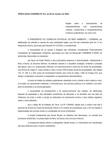 Resolução CONSEMA nº 014, de 28.10.2008 Dispõe sobre