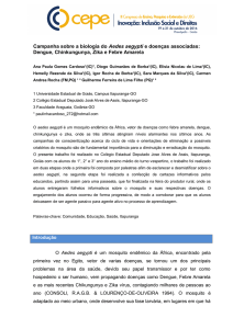 Campanha sobre a biologia do Aedes aegypti e doenças associadas