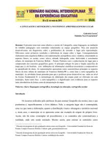 a linguagem cartográfica no ensino e aprendizagem do
