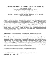 crescimento econômico e regimes cambiais: análise de painel