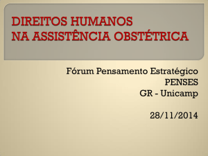 Direitos humanos na assistência obstétrica