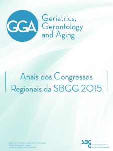GG ANAIS 2016.indb - Geriatrics, Gerontology and Aging