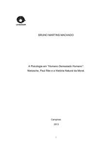 BRUNO MARTINS MACHADO A Psicologia em