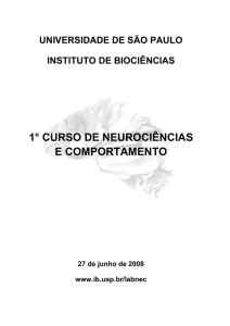 1° curso de neurociências e comportamento - IB-USP