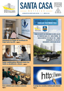 Santa Casa Notícias - Edição 257 - Abril de 2013