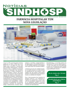 farmácia hospitalar tem nova legislação