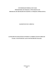 Alinhamento Estratégico interno na Produção de Flores do