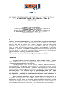 contribuições e possibilidades práticas do marketing social