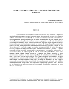 Espaço e Geografia Crítica: uma introdução