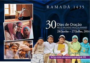 30 dias 2014 - 30 Dias de Oração pelo Mundo Muçulmano