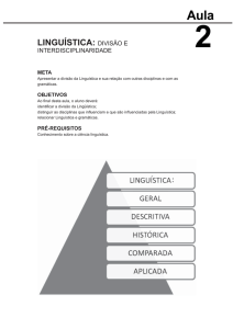 linguística: divisão e