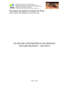 planos de contingência estadual da dengue- 2013/2015