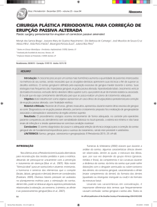 cirurgia plástica periodontal para correção de