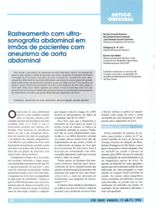 Rastreamento com ultra- sonografia abdominal em irmãos de