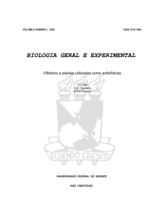2005 Volume 6, Número 1 - Biologia Geral e Experimental