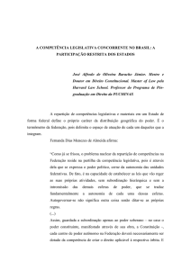 A COMPETÊNCIA LEGISLATIVA CONCORRENTE NO BRASIL: A