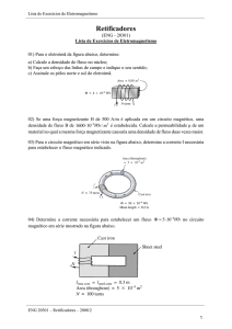 Lista Exercícios de Eletromagnetismo