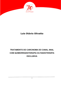 tratamento do carcinoma do canal anal com