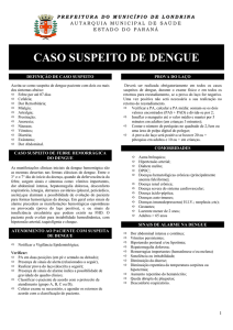 caso suspeito de dengue - Prefeitura de Londrina