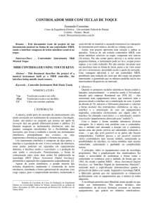 controlador midi com teclas de toque - Engenharia Eletrica