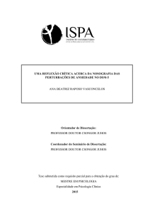 UMA REFLEXÃO CRÍTICA ACERCA DA NOSOGRAFIA DAS