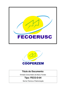 FECO D 04 - Entrada Consumidora de Baixa Tensão