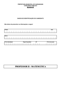 Professor - II - Matemática