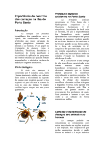 Importância do Controlo das Carraças na Ilha do Porto