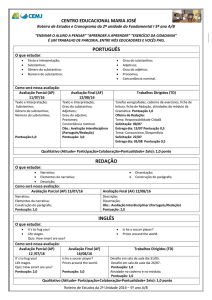 Roteiro de estudo fundamental I - 5° Ano A/B