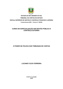 o poder de polícia dos tribunais de contas