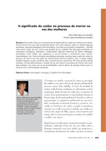 O significado do cuidar no processo de morrer na